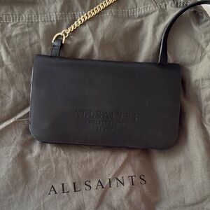 All Saints Black Leather Women's Bag
